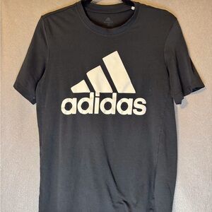 Adidas Black Short Sleeve Tee with Iconic Logo.  Excellent Condition.